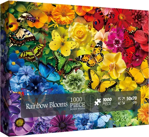 Miniatura 9 de Rompecabezas de flores para adultos de 1000 piezas, rompecabezas floral de plantas vintage, colorido jardín, bonito girasol de primavera, flores