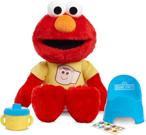 Miniatura 7 de SESAME STREET Potty Time Elmo - Peluche sostenible de 12 pulgadas, sonidos y frases, herramienta de entrenamiento para ir al baño, juguetes