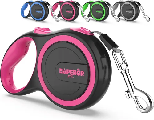 Miniatura 10 de Emperor Pets BL16S - Correa retráctil de 16 pies para perros pequeños, hasta 44 libras, correa resistente retráctil de 16 pies, correas para perros
