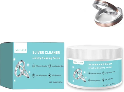 Limpiador de esmalte de plata, limpiador de joyas, removedor de deslustre, seguro y suave, sin enjuague, para materiales de plata esterlina, oro,