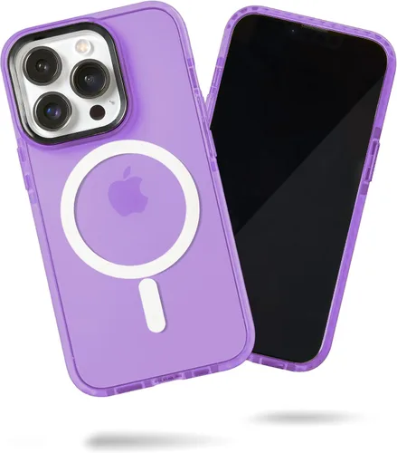 Miniatura 65 de SteepLab Funda de barrera para iPhone 13, protección de 360 grados que absorbe impactos con bisel elevado y colores llamativos (cielo azul brillante)
