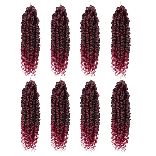 Miniatura 63 de Pelo de Passion Twist – 8 paquetes de 18 pulgadas Passion Twist Crochet para mujeres, cabello rizado pretrenzado Passion Twists extensiones de #2