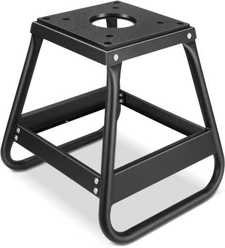 Miniatura 11 de DNA Motoring - Soporte elevador de tijera de acero para moto y ATV, con sillín y almohadilla de goma, 2 en 1, 1100 libras (500 kg), rango