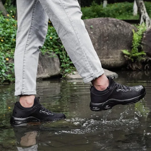 Miniatura 2 de LARNMERN Waterproof Steel Toe Air Shoes Women Slip On Work Sneakers Comfortable Tennis Safety Shoe Lightweight Boot