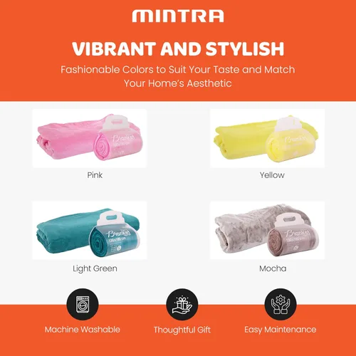 Miniatura 4 de Mintra Home - Manta para sofá, manta de forro polar de poliéster suave, acogedora y ligera para decoración de otoño para cama, Moca, Moderno
