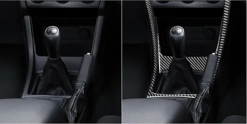 Miniatura 4 de Calcomanía suave de fibra de carbono para interior del automóvil, panel de cambio de marchas, caja de puerto USB, accesorios de decoración, adhesivo