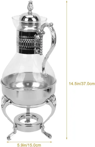 Miniatura 4 de Botella de café con leche de vidrio, tetera turca, tetera turca, tetera para estufa, estufa, decoración árabe antigua, vasos para servir cocina
