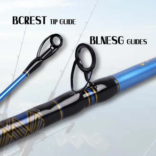 Miniatura 3 de Fiblink Plantilla de grafito de agua salada Jigging Caña de pescar de caña de pescar Deep Sea Jig Pole 5'6"/6