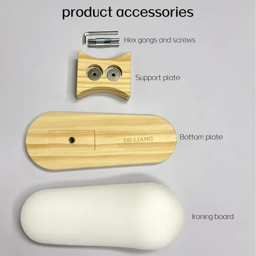 Miniatura 4 de Tabla de planchar de corsé de busto, tabla de planchar de manga pequeña con base de madera maciza, jamón a medida con varias superficies de prensado