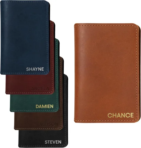 Funda de cuero recargable personalizada para cuaderno, incluye papel, se adapta a notas de campo de 4 x 5.75 pulgadas, diario de cuero con
