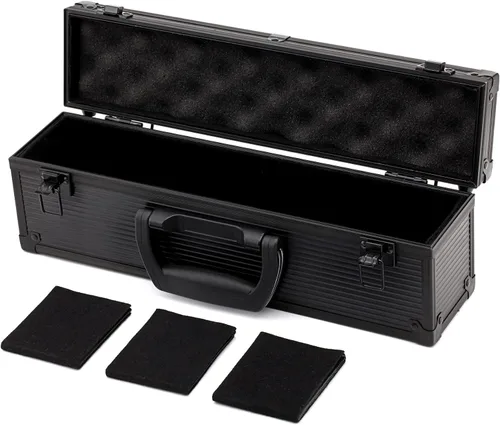 Miniatura 2 de Estuche de almacenamiento de metal negro para TCG, caja de cubierta, MTG, magia, FaB, Yugioh, tarjetas de intercambio, toploader, EDH, Commander