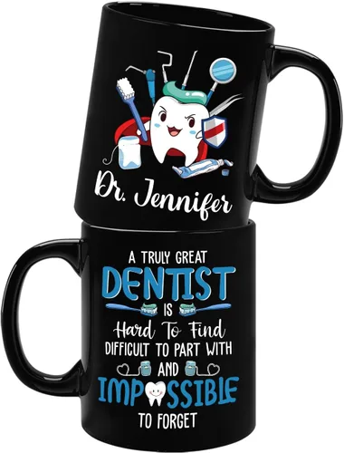Miniatura 25 de Taza de café personalizada con texto en inglés "I Create Smiles What's Your Superpower" de 11 onzas, taza de café personalizada con nombre I Create