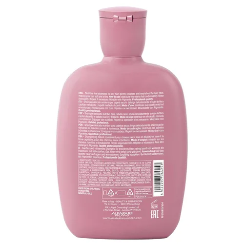 Miniatura 2 de Alfaparf Milano Semi Di Lino Champú Nutritivo Sin Sulfato Humectante para Cabello Seco - Sin Parabenos y Parafina - Seguro en Cabello Tratado