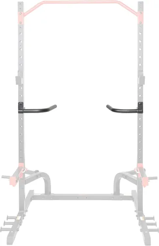 Miniatura 14 de Sunny Health & Fitness Power Cage Squat Rack Upgrade Attachments, Dip Bar, Plate Bar Holder, Belt Squat, J Hook, Lat, Adapter, U Ring, Pull Up Bar