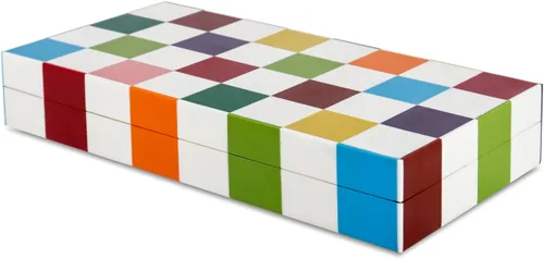 Miniatura 54 de Handicrafts Home Caja de recuerdo decorativa de 8 x 5 – Pequeña caja organizadora con tapa, almacenamiento decorativo Boho, caja de memoria retro