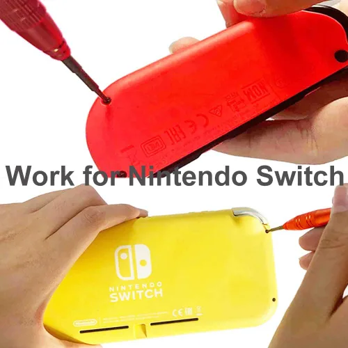 Miniatura 5 de Desarmador Triwing para Nintendo Switch, EMiEN 1.5mm Y00 Desarmador de tres puntas para reparación del controlador Joy-Con de Nintendo Switch