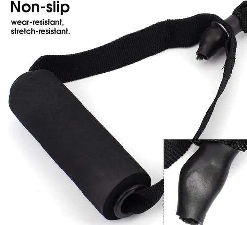 Miniatura 3 de Cuerda de tracción ranurada, bandas de resistencia para fitness, antirotura, cinturón elástico para interiores, yoga, entrenamiento de potencia