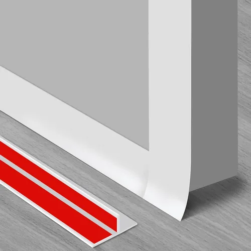 Miniatura 11 de Benory Cinta de sellado de silicona en forma de T de 20 pies, cinta de sellado para puertas y ventanas, bloquea corrientes de aire frío y reduce
