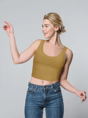 Miniatura 7 de Geyoga Juego de 6 camisetas básicas cortas sin mangas con espalda cruzada para mujer para entrenar, hacer yoga, correr