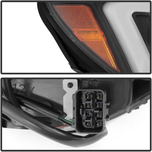 Miniatura 5 de ACANII - Para [Solo modelo halógeno] 2006-2007 Subaru Impreza WRX faros delanteros de proyector LED de tubo en pareja izquierda+derecha