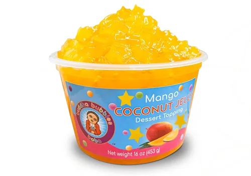 Miniatura 11 de Topping de postre de gelatina de coco prémium de Buddha Bubbles Boba (jalea de coco)