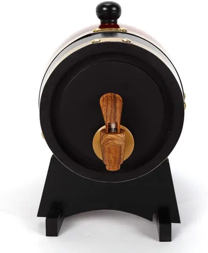 Miniatura 6 de Barril de whisky de 1,5 L, dispensador de barril de vino para el hogar, barriles de envejecimiento de roble para vino, licores, cerveza y licor