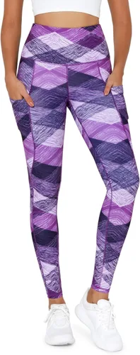 ODODOS - Leggings de yoga con cintura alta y bolsillos para mujer, pantalones de yoga deportivos con control de abdomen, no se transparentan, para