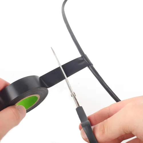 Miniatura 7 de FRICHOM Cinta eléctrica 10 rollos de cinta eléctrica profesional impermeable o negra y cinta de alambre de 0.71 pulgadas de ancho, 60 pies de largo