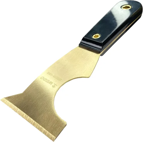 Miniatura 12 de WEDO Cuchillo de masilla de latón de 1-1/4 pulgadas, raspador de pintura, cuchillo de espiga, raspador de papel tapiz, herramienta de pintores