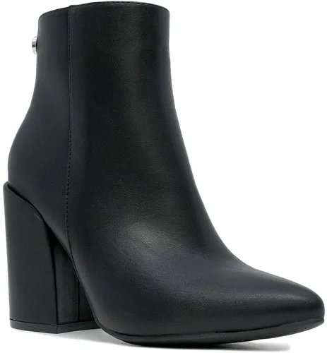 Miniatura 2 de Nautica Botas de invierno con tacón de bloque para mujer, punta puntiaguda, cremallera lateral media, Yeva