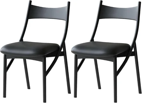 Miniatura 20 de Sillas de comedor de madera, sillas de comedor, silla de cocina, silla lateral de cocina con respaldo alto con paquete suave para salas de estar