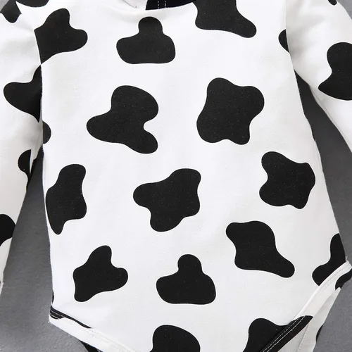 Miniatura 7 de Enterizo de manga larga para bebé overol de manga larga con estampado de vaca lechera ropa con capucha