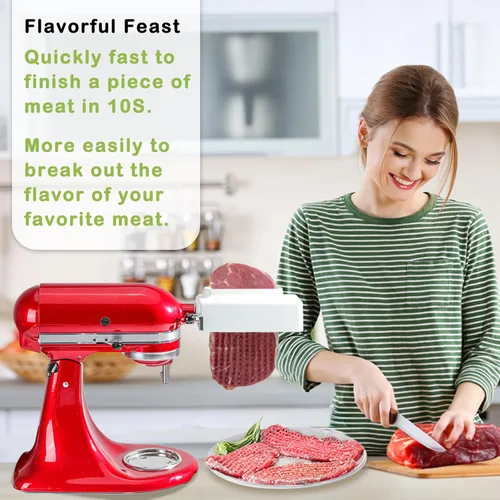 Miniatura 2 de Accesorio ablandador eléctrico de carne para todas las batidoras de pie KitchenAid, accesorio KitchenAid, ablandador de carne, accesorios Cuber