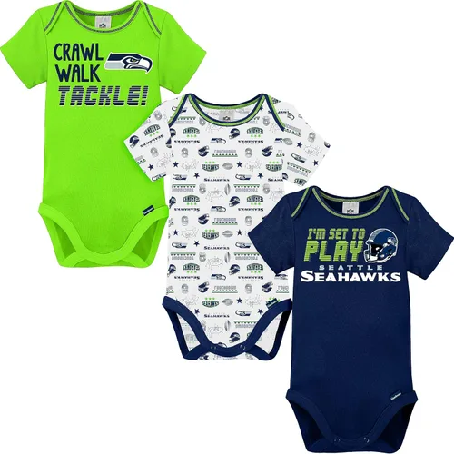 Miniatura 23 de Gerber - Mameluco unisex de manga corta para bebé, equipo de la NFL, paquete de 3