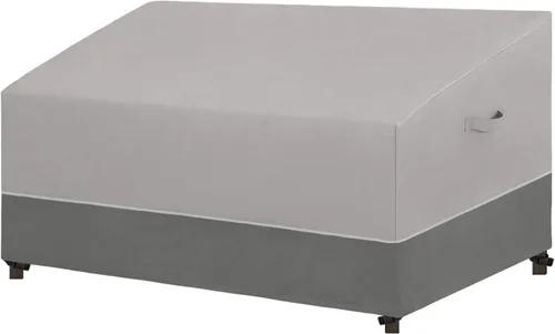 Miniatura 8 de Easy-Going Funda para silla de patio, resistente a los rayos UV, bicolor, impermeable, para muebles de exterior, con dobladillo reflectante
