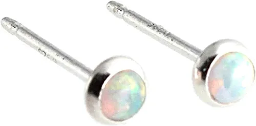 Miniatura 84 de Aretes pequeños de plata de ley para cartílago, tragus, hélix, múltiples piercings hipoalergénicos, piedra natal para mujer, juego de bisel