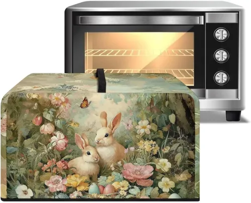 Miniatura 16 de Cubierta de horno de microondas de convección para encimera, tostadora, horno, protector de electrodomésticos para decoración de cocina del hogar