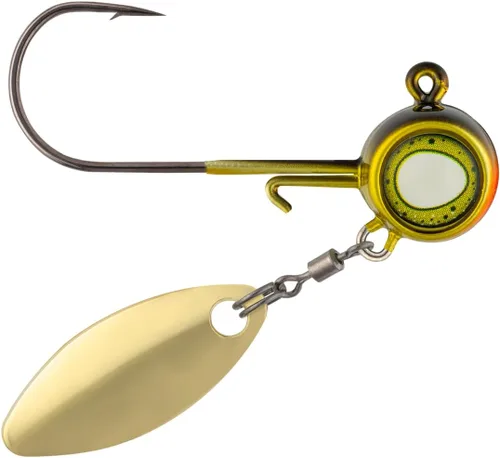 Miniatura 10 de Northland Fishing Tackle Deep-Vee Spin Jig, versátil Walleye Spinning Jig con hoja de sauce Thumper, señuelo multiespecie, cebo de pesca esencial