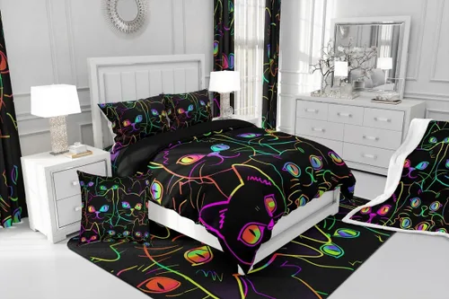 Miniatura 4 de Erosebridal Funda de edredón de madera con puerta de granero, juegos de ropa de cama estilo occidental, tamaño Queen, funda de edredón rústica