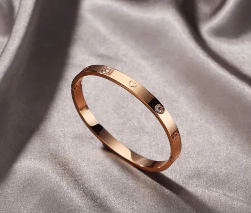 Miniatura 15 de Regalo de Navidad MVCOLEDY Jewelry - Pulsera chapada en oro o blanco con piedra de corazón de acero inoxidable con cristal para mujer