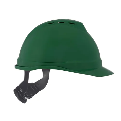 Miniatura 12 de MSA 10034088 V-Gard 500 - Casco de seguridad estilo gorra, con suspensión de trinquete Fas-Trac III, carcasa de polietileno, protección contra