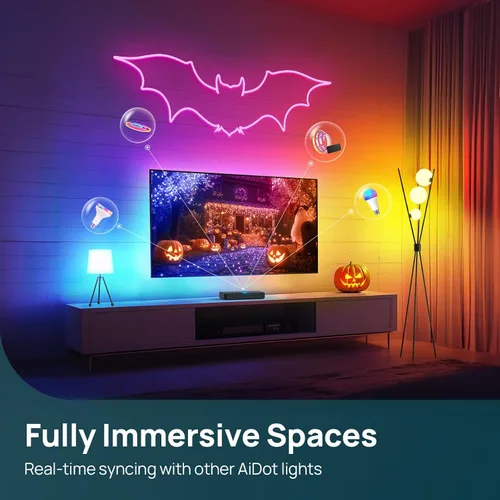 Miniatura 6 de Linkind Caja de sincronización HDMI 2.0, retroiluminación inteligente AI LumiSync Technology ET6, compatible con 4K @60Hz, retroiluminación LED