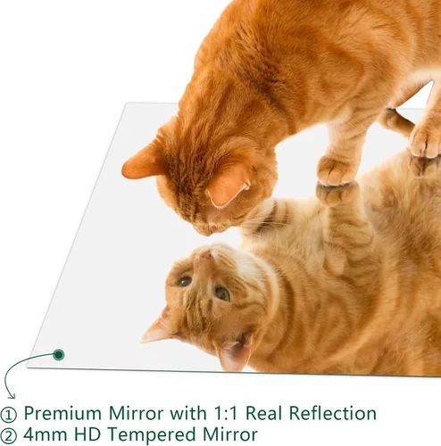 Miniatura 5 de Mirrorons Espejo de pared sin marco de 18 x 24 pulgadas, modernos espejos rectangulares de baño para pared con borde pulido, horizontal