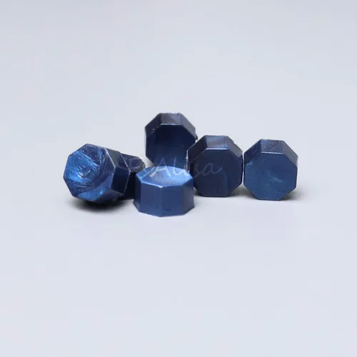 Miniatura 5 de FsAlisa Cuentas de sellado de cera, 200 cuentas octágonas de sellado de cera para sellado de cera, perfectas para adornar invitaciones de boda, Azul