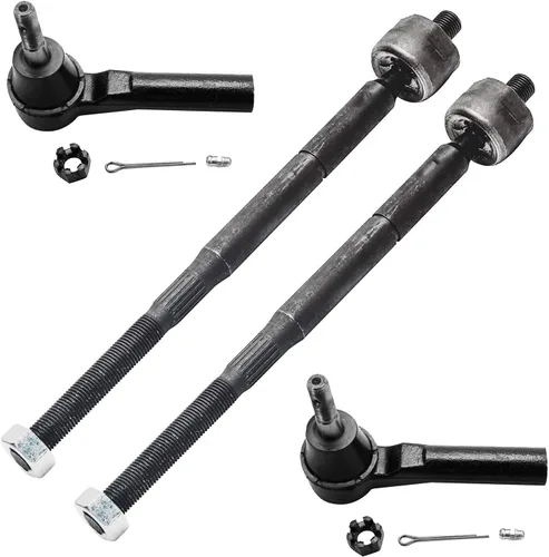 Miniatura 21 de Detroit Axle - 4 barras de acoplamiento delanteras para Kia Forte Koup 14-17, 14-18 Forte Forte5, 4 extremos de barra de acoplamiento exteriores e