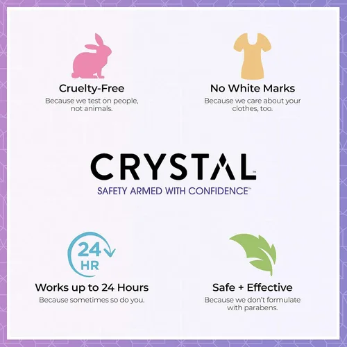 Miniatura 7 de Crystal- Desodorante mineral Roll-On manzanilla y té verde, paquete de de 12