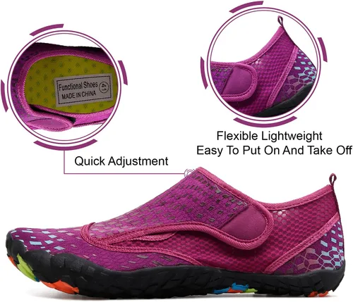 Miniatura 6 de L-RUN Calzado acuático para mujer y hombre, calzado atlético tipo calcetín que brinda sensación de estar descalzo, para senderismo, deportes