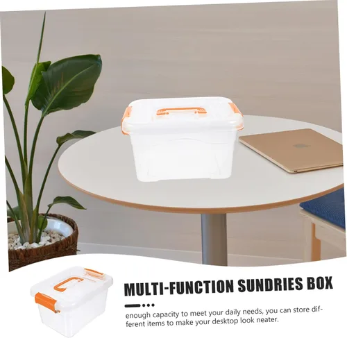 Miniatura 7 de Organizador de maquillaje para cajón, caja de 4 piezas, caja de almacenamiento portátil, contenedores de 16 cuartos de galón para organizar