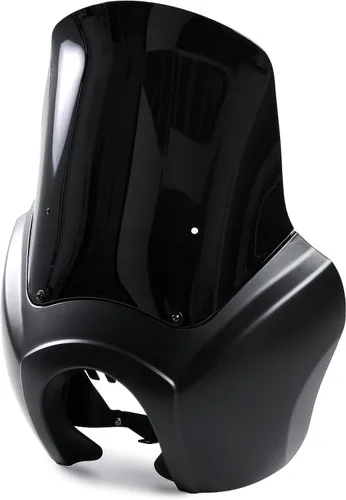 Miniatura 4 de Kit de carenado alto negro mate y negro oscuro para parabrisas estilo club, carenado de motocicleta de plástico ABS para Harley-Davidson Dyna, Super