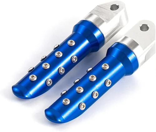 Miniatura 9 de Clavijas de pie delantero de extensión CNC de 0.78 pulgadas, clavijas de pie delanteras elevadoras para Yamaha YZF-R1 2000-2003, YZF1000 R1 Verde
